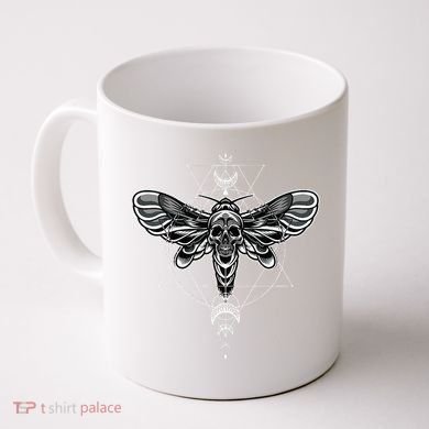 Occult Death Moth Mystic Death Moth And Sacred Geometry Coffee Mug