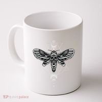 Occult Death Moth Mystic Death Moth And Sacred Geometry Coffee Mug thumb 0
