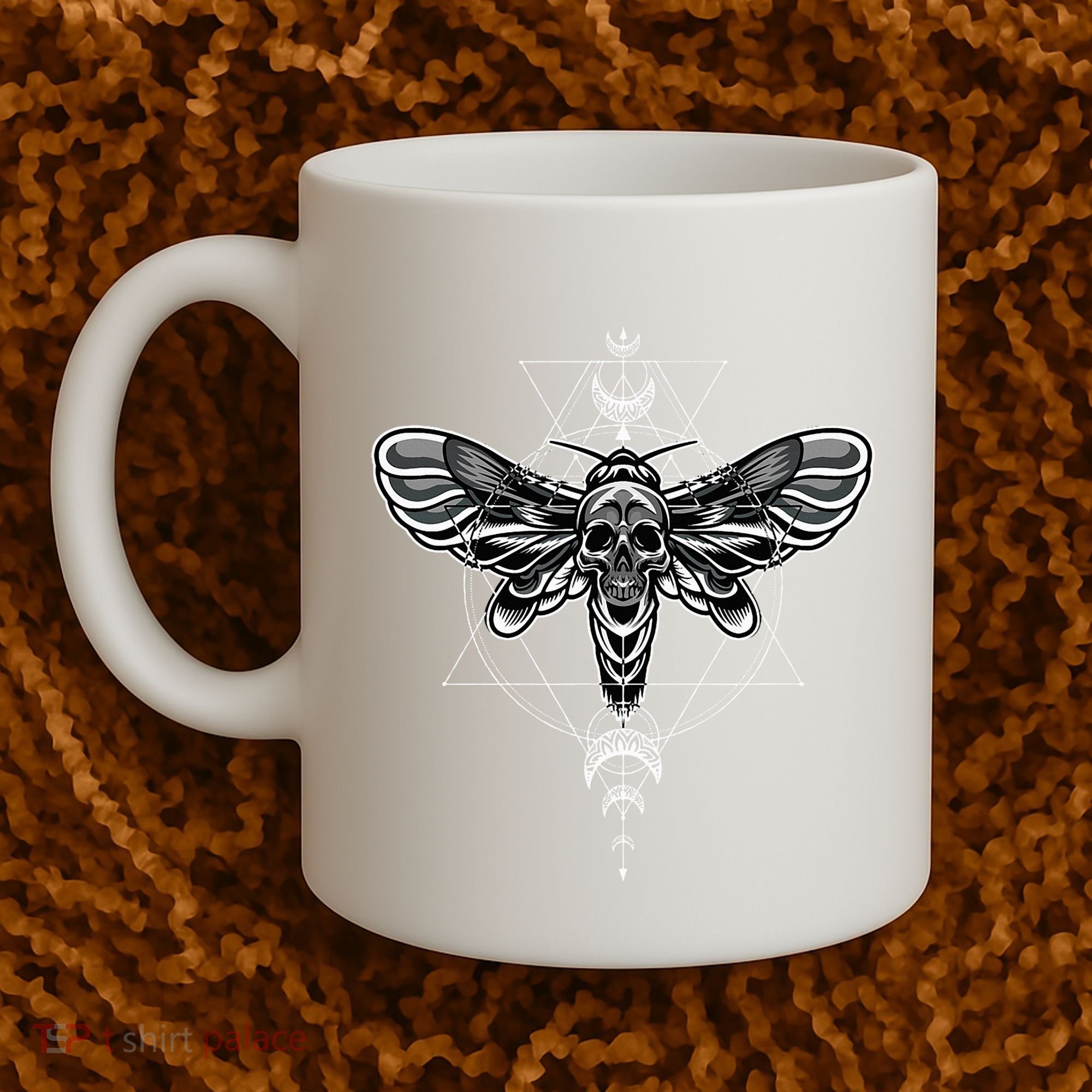 Occult Death Moth Mystic Death Moth And Sacred Geometry Coffee Mug