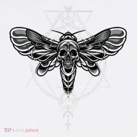 Occult Death Moth Mystic Death Moth And Sacred Geometry Women's Hoodie thumb 2
