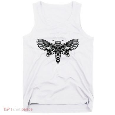 Occult Death Moth Mystic Death Moth And Sacred Geometry Tank Top