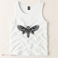 Occult Death Moth Mystic Death Moth And Sacred Geometry Tank Top thumb 2