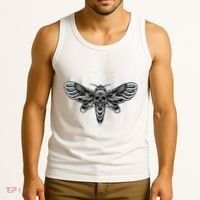 Occult Death Moth Mystic Death Moth And Sacred Geometry Tank Top thumb 3