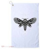 Occult Death Moth Mystic Death Moth And Sacred Geometry Golf Towel thumb 0