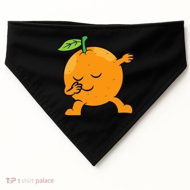 Orange Dabbing Orange Fruit Love Oranges USA-Made Doggie Bandana
