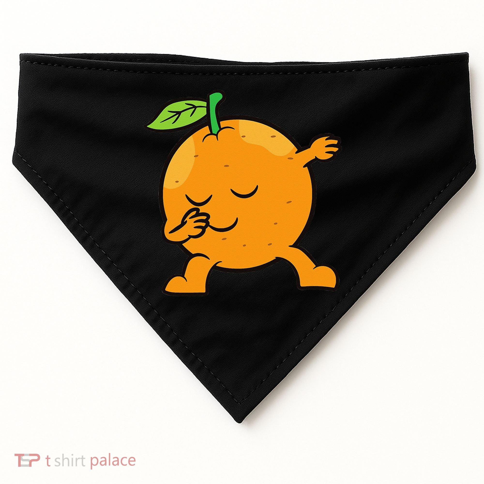 Orange Dabbing Orange Fruit Love Oranges USA-Made Doggie Bandana