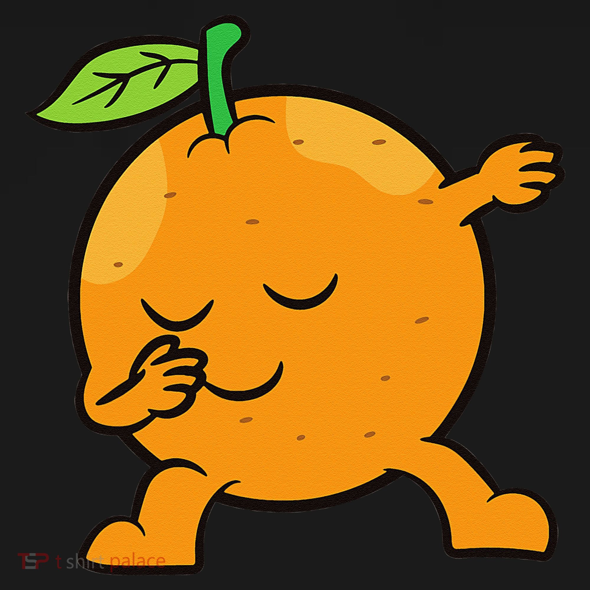 Orange Dabbing Orange Fruit Love Oranges USA-Made Doggie Bandana