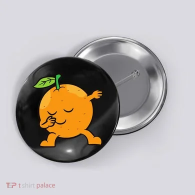 Orange Dabbing Orange Fruit Love Oranges Button