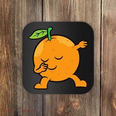 Orange Dabbing Orange Fruit Love Oranges Coaster
