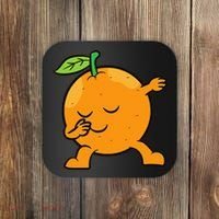 Orange Dabbing Orange Fruit Love Oranges Coaster thumb 0