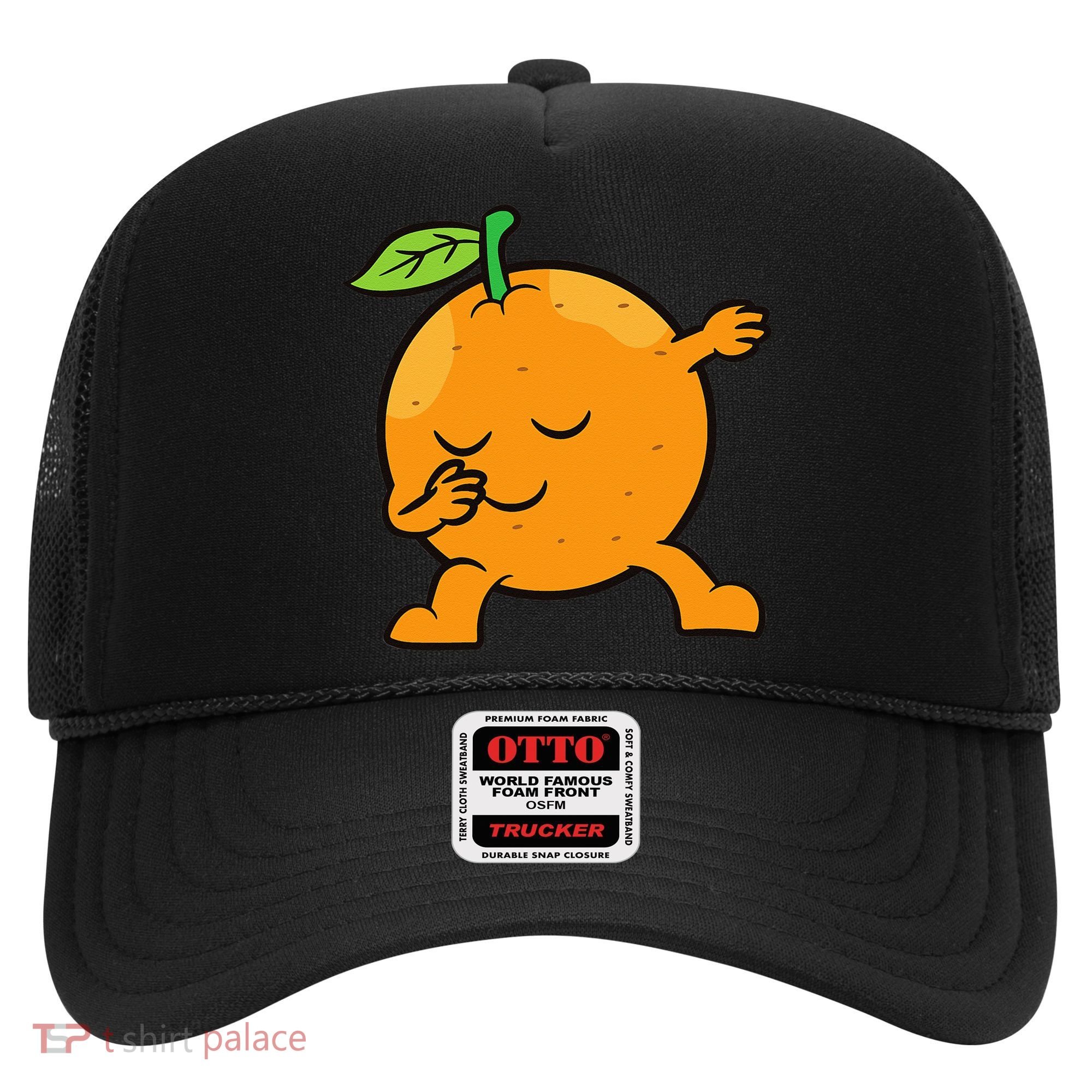 Orange Dabbing Orange Fruit Love Oranges Hat