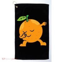 Orange Dabbing Orange Fruit Love Oranges Golf Towel thumb 0