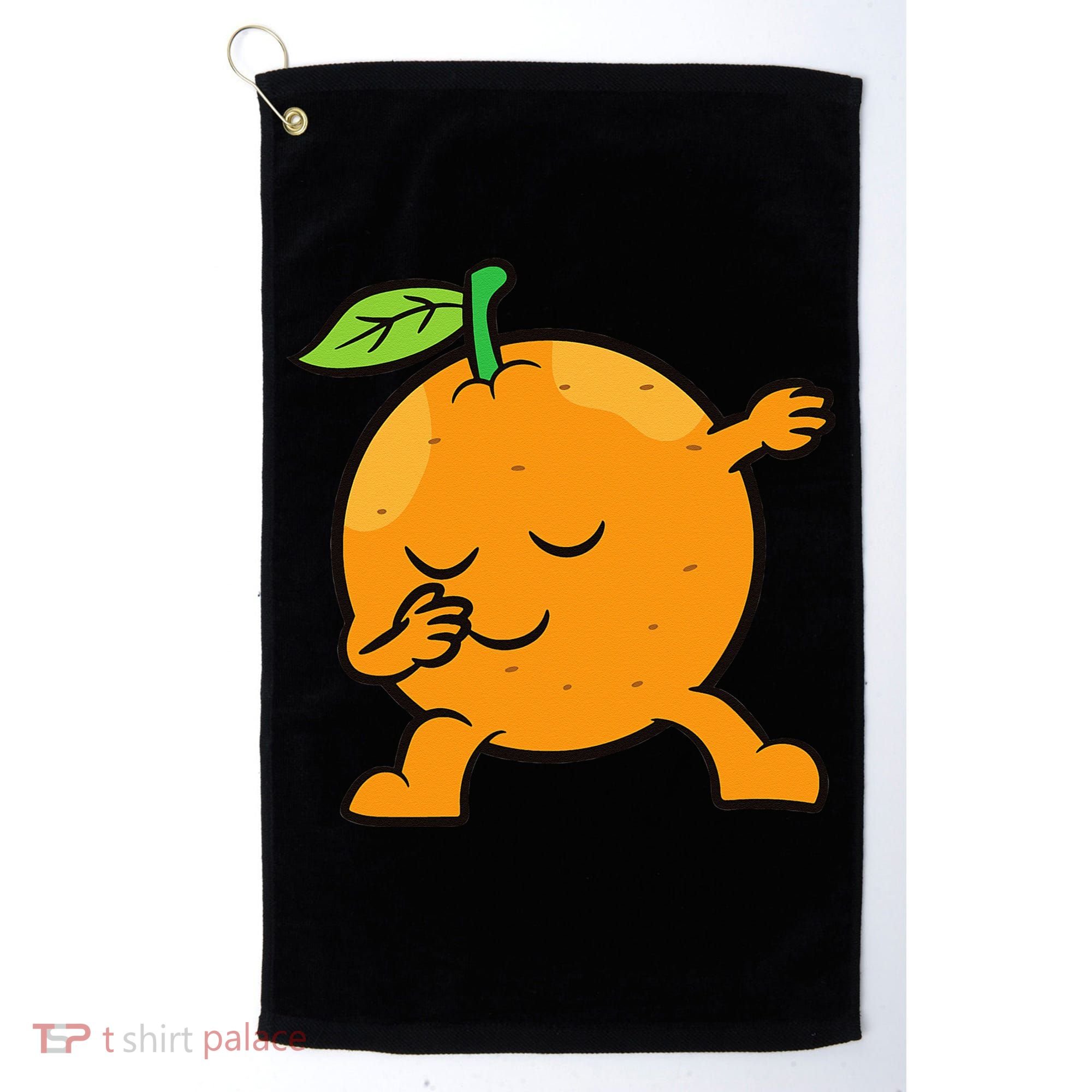 Orange Dabbing Orange Fruit Love Oranges Golf Towel