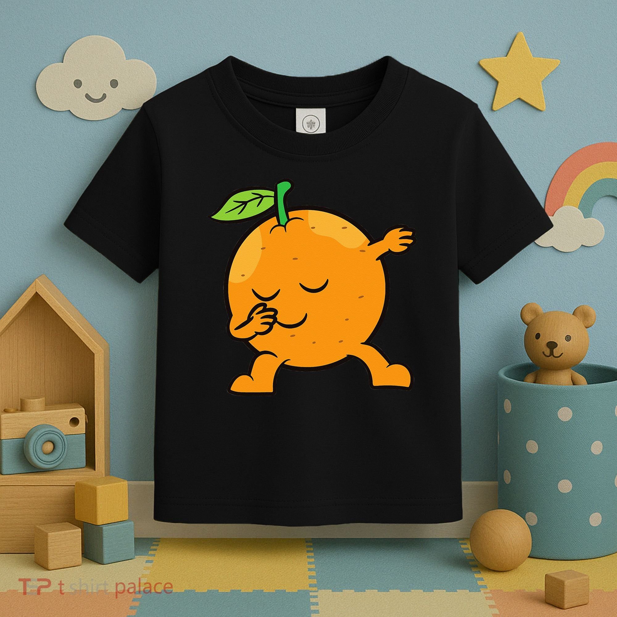 Orange Dabbing Orange Fruit Love Oranges Toddler T-Shirt