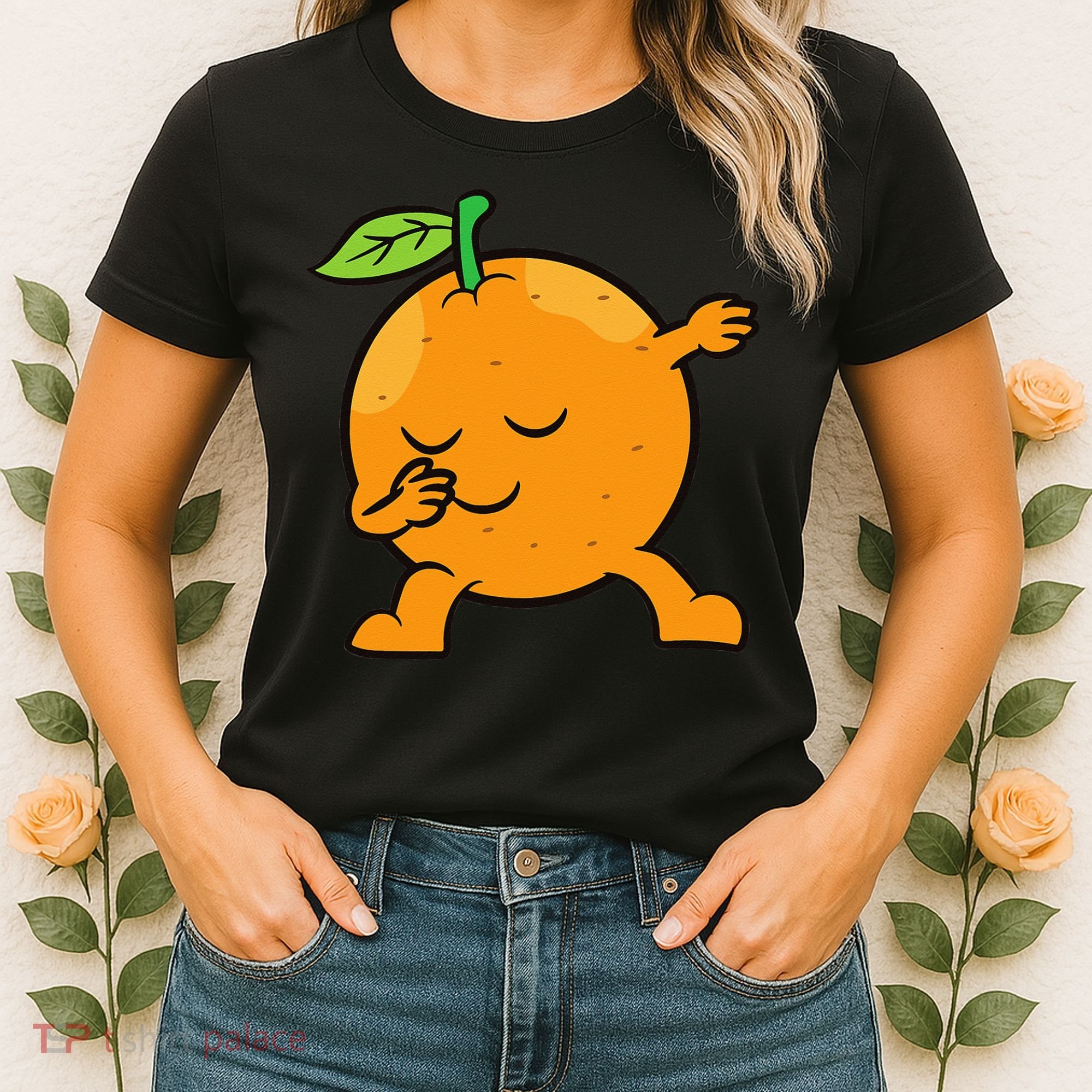 Orange Dabbing Orange Fruit Love Oranges Women's T-Shirt