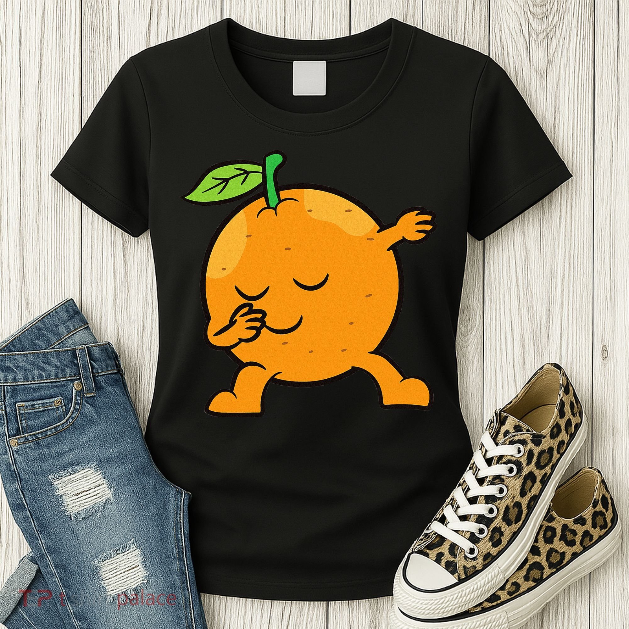 Orange Dabbing Orange Fruit Love Oranges Women's T-Shirt