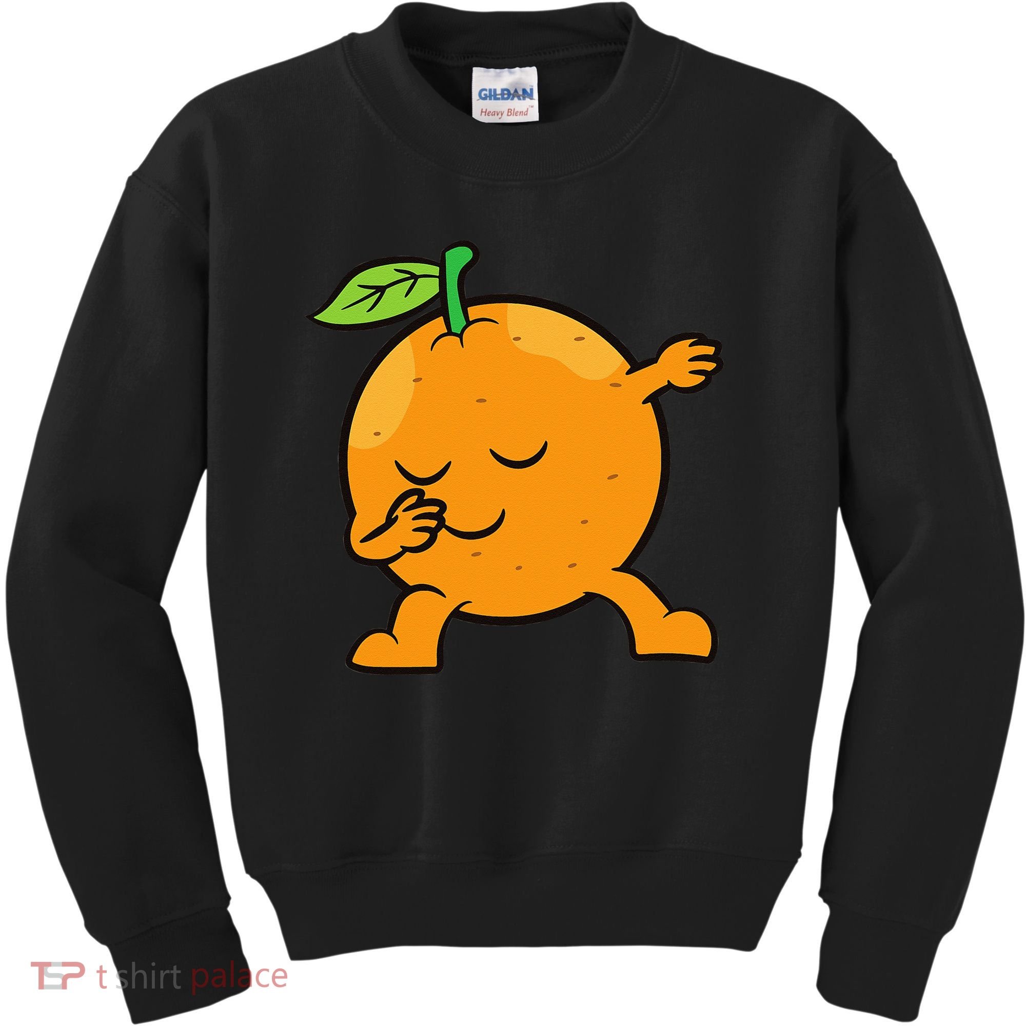 Orange Dabbing Orange Fruit Love Oranges Kids Sweatshirt