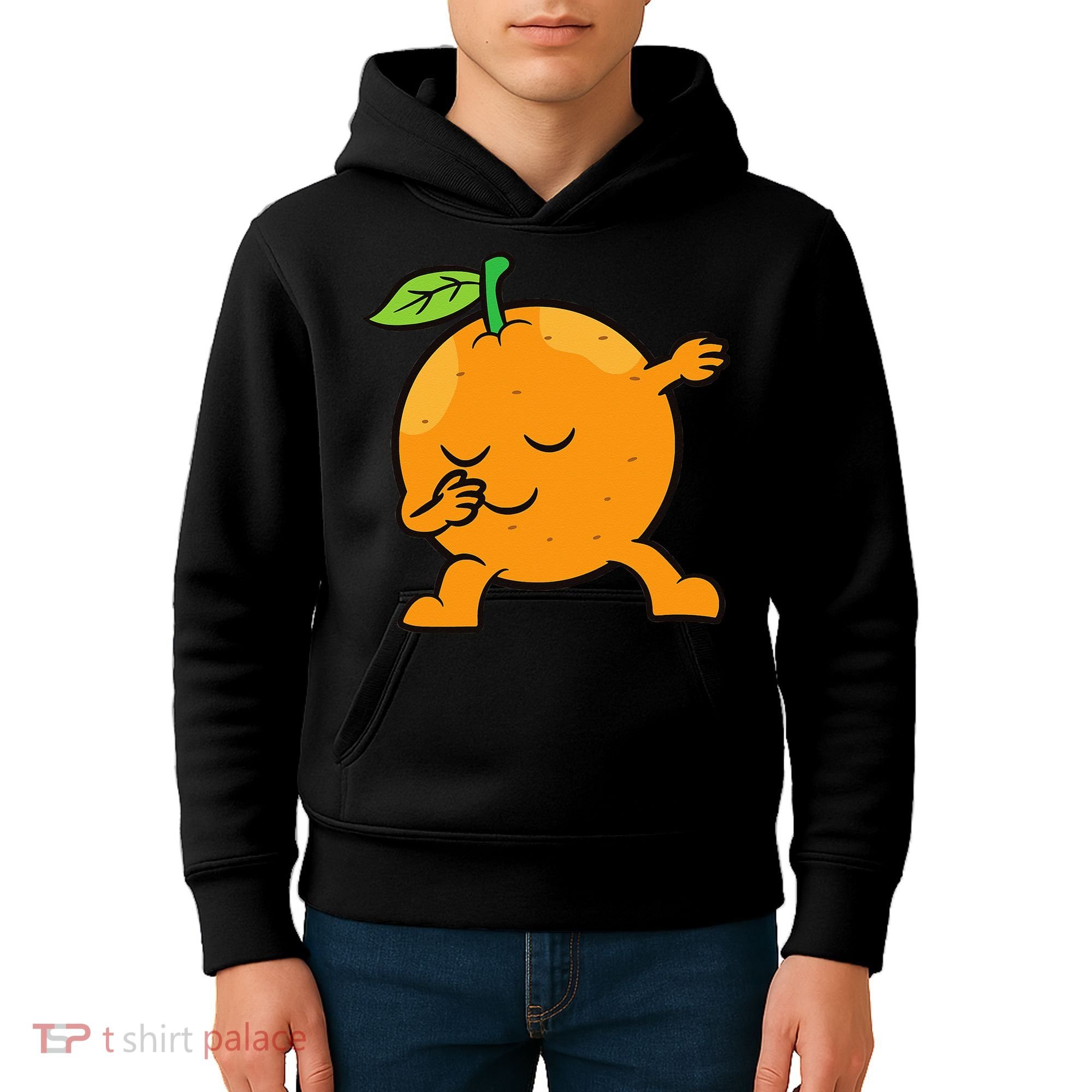 Orange Dabbing Orange Fruit Love Oranges Kids Hoodie