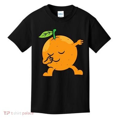 Orange Dabbing Orange Fruit Love Oranges Kids T-Shirt