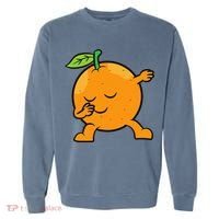 Orange Dabbing Orange Fruit Love Oranges Garment-Dyed Sweatshirt thumb 0
