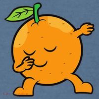 Orange Dabbing Orange Fruit Love Oranges Garment-Dyed Sweatshirt thumb 2
