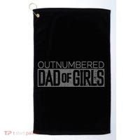 Outnumbered Dad Golf Towel thumb 0