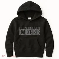 Outnumbered Dad Kids Hoodie thumb 0