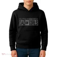 Outnumbered Dad Kids Hoodie thumb 4