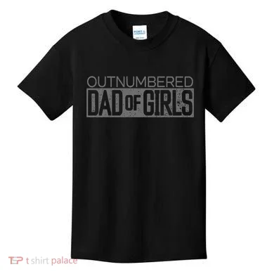 Outnumbered Dad Kids T-Shirt