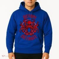 Octopi Detroit Octopus Kraken Tentacles Michigan Souvenir Great Gift Hoodie thumb 2
