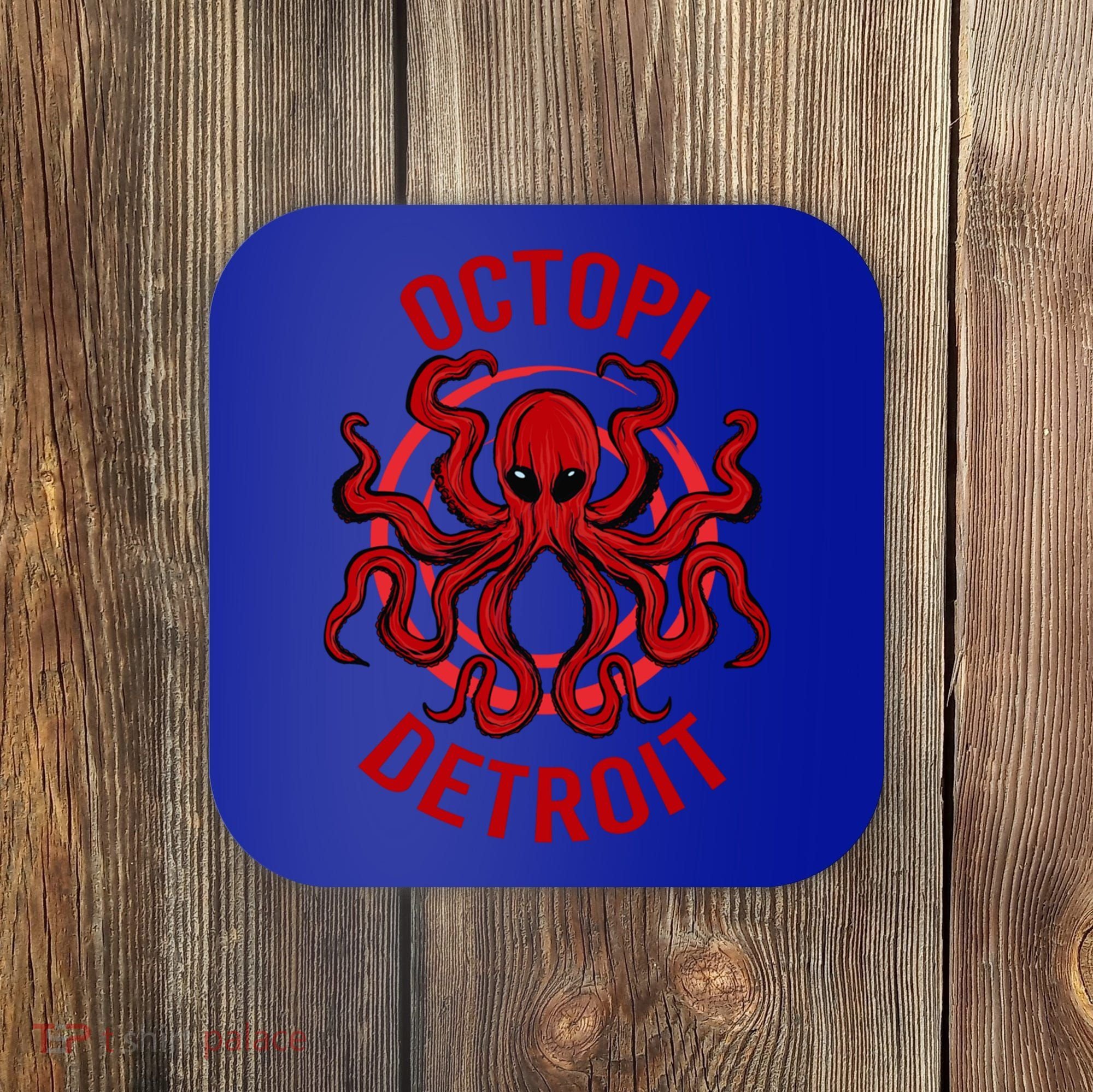 Octopi Detroit Octopus Kraken Tentacles Michigan Souvenir Great Gift Coaster