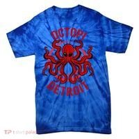 Octopi Detroit Octopus Kraken Tentacles Michigan Souvenir Great Gift Tie-Dye T-Shirt thumb 0