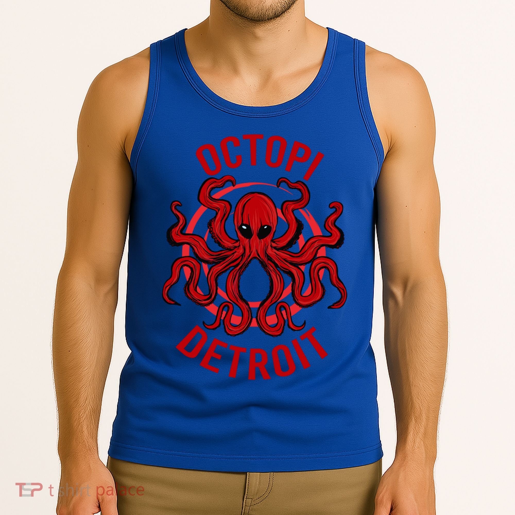 Octopi Detroit Octopus Kraken Tentacles Michigan Souvenir Great Gift Tank Top