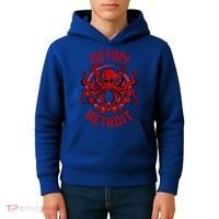 Octopi Detroit Octopus Kraken Tentacles Michigan Souvenir Great Gift Kids Hoodie thumb 4