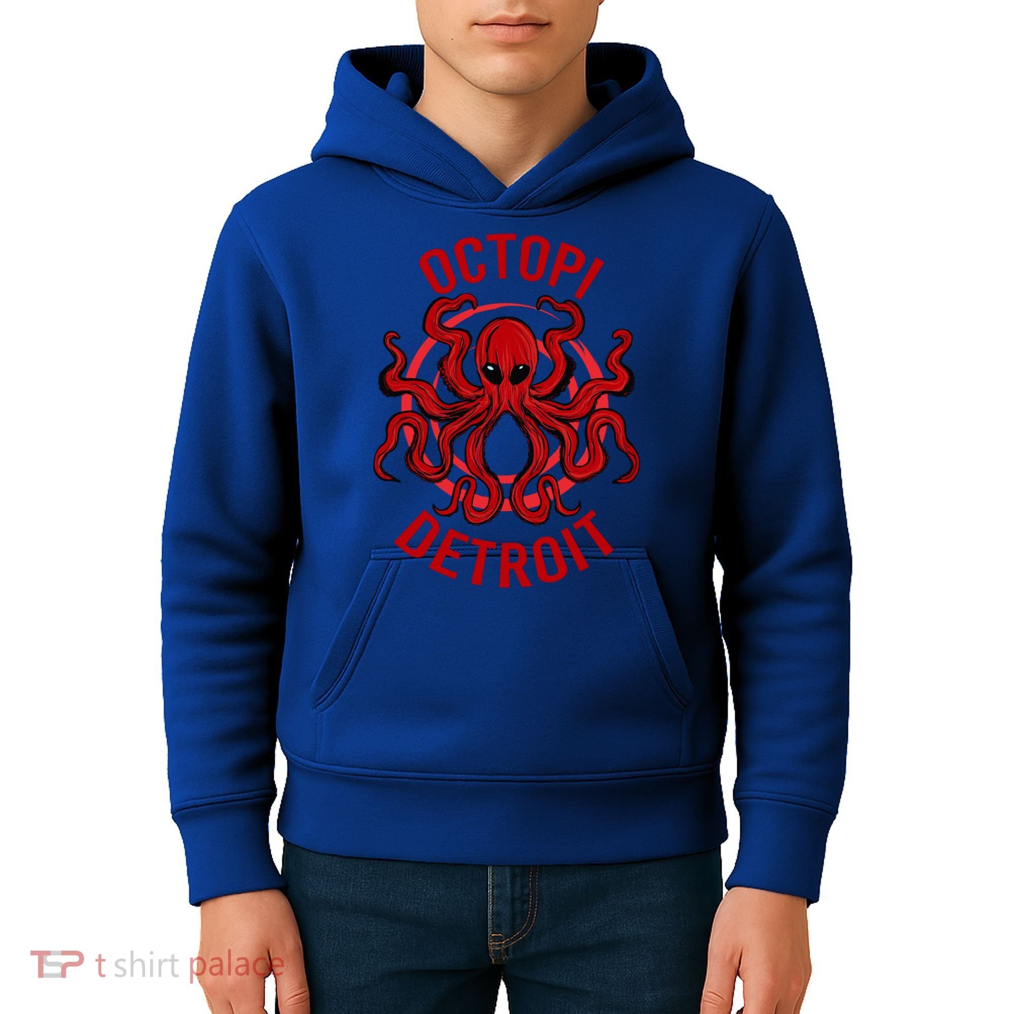 Octopi Detroit Octopus Kraken Tentacles Michigan Souvenir Great Gift Kids Hoodie