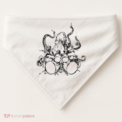 Octopus Drummer USA-Made Doggie Bandana