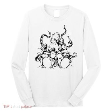 Octopus Drummer Long Sleeve Shirt