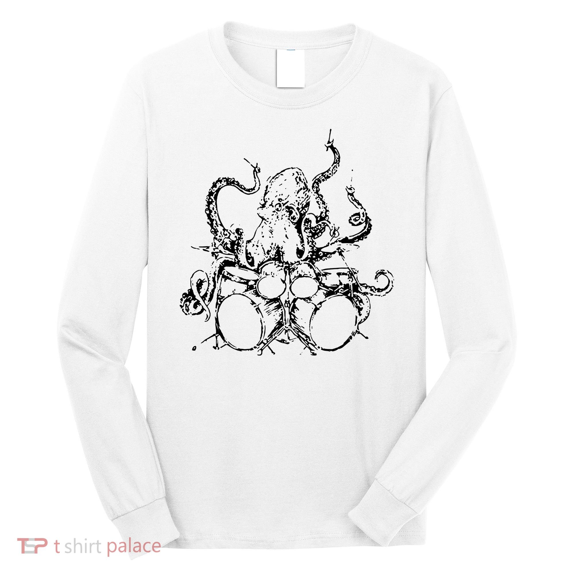 Octopus Drummer Long Sleeve Shirt