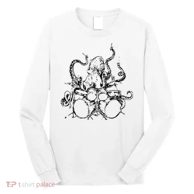 Octopus Drummer Long Sleeve Shirt
