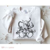 Octopus Drummer Sweatshirt thumb 2