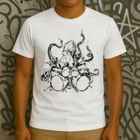 Octopus Drummer T-Shirt thumb 3