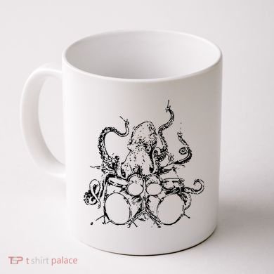 Octopus Drummer Coffee Mug