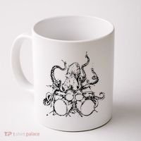 Octopus Drummer Coffee Mug thumb 0