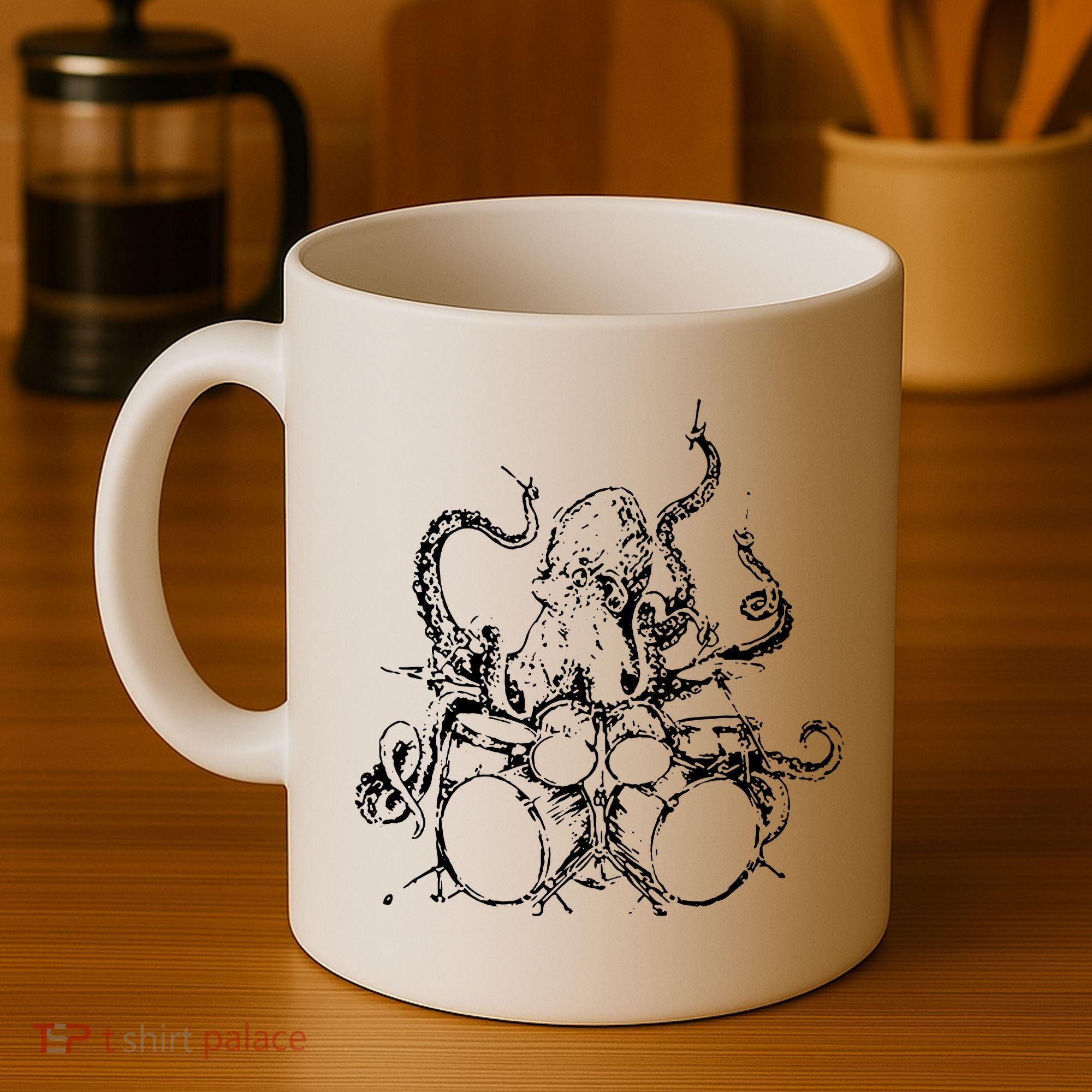 Octopus Drummer Coffee Mug