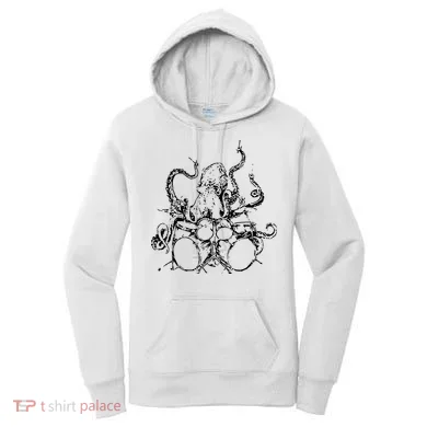 Octopus Drummer Women's Hoodie