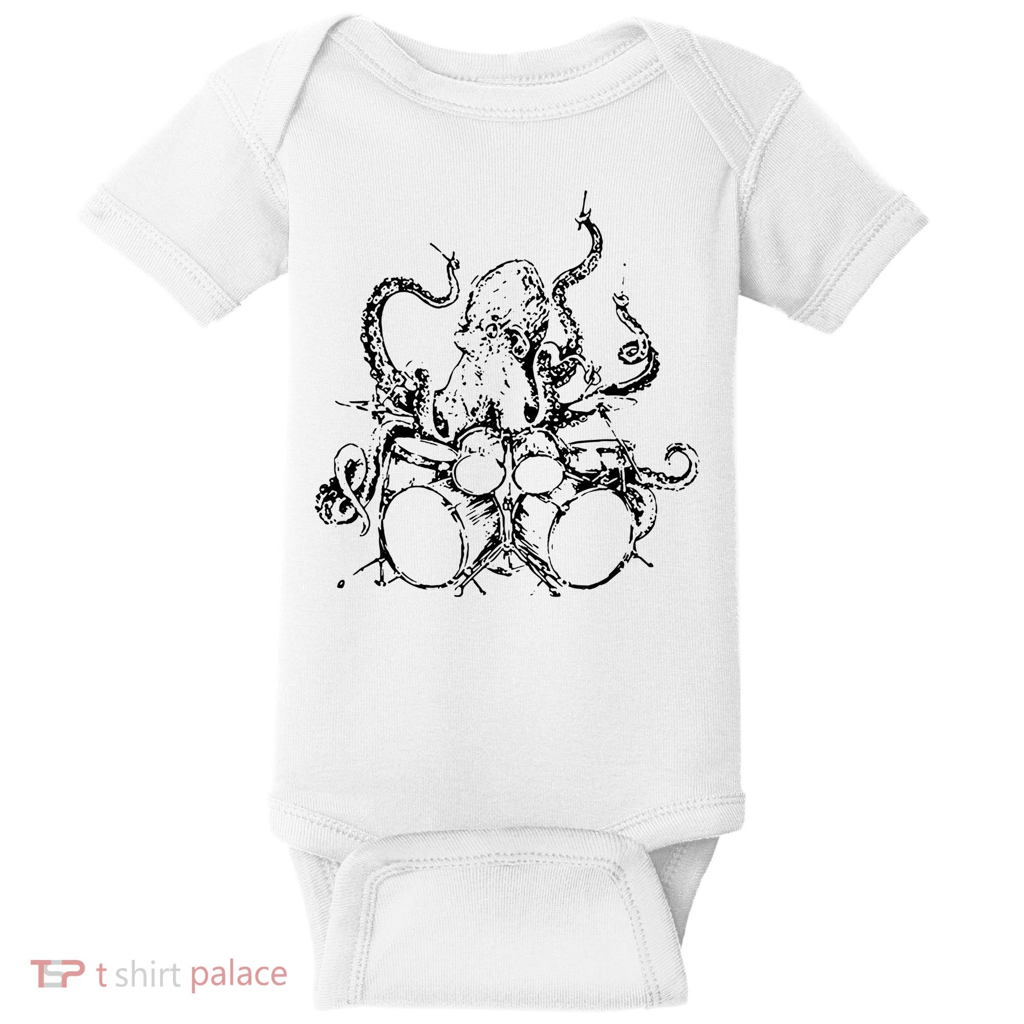 Octopus Drummer Baby Bodysuit
