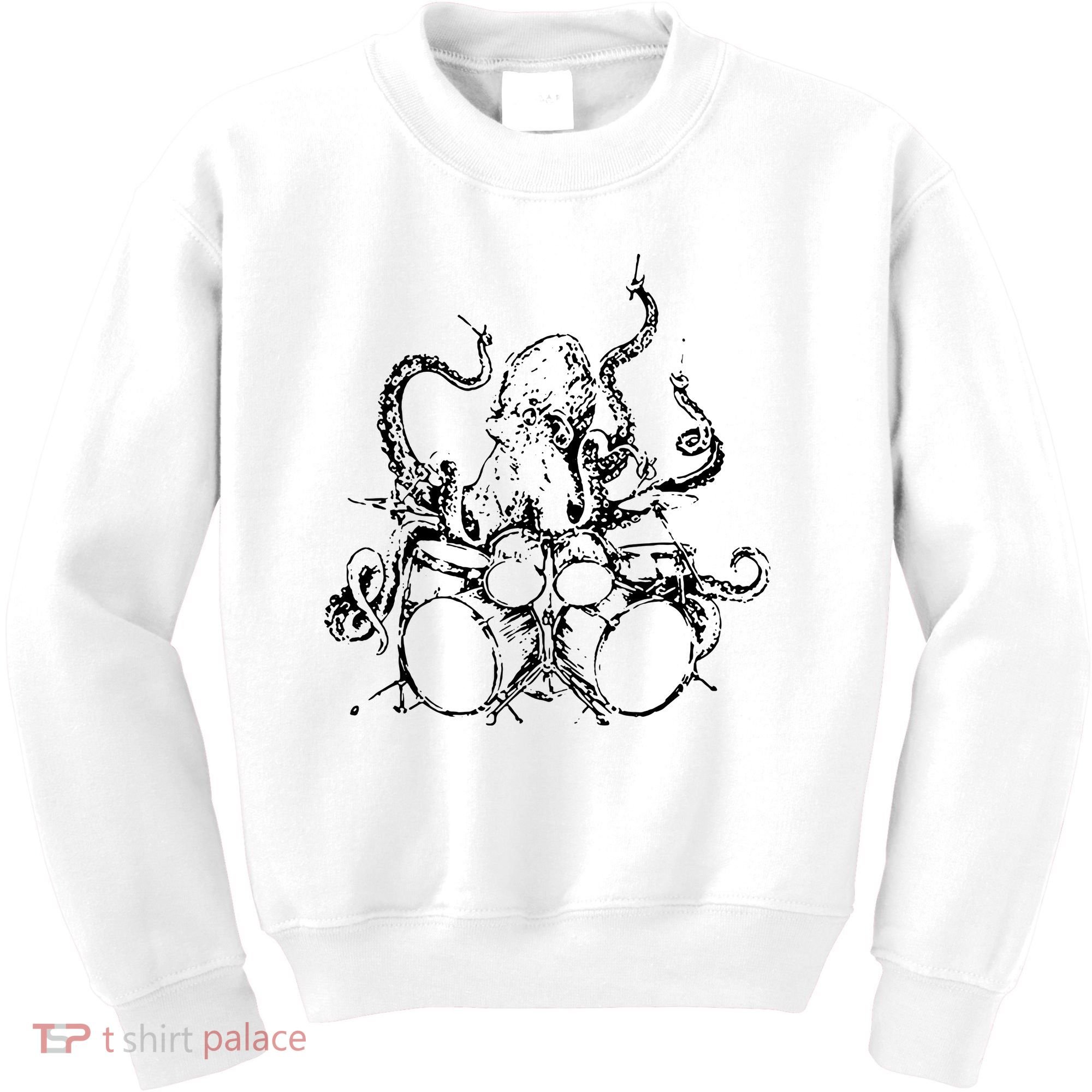 Octopus Drummer Kids Sweatshirt