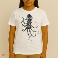 Octopus Distressed Print Vintage Octopus T-Shirt thumb 4