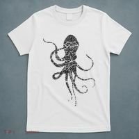 Octopus Distressed Print Vintage Octopus T-Shirt thumb 5