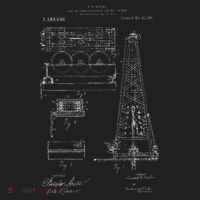 Oil Drilling Rig Patent Graphic Oilfield Driller Gift Women's Sweatshirt thumb 2